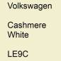 Preview: Volkswagen, Cashmere White, LE9C.